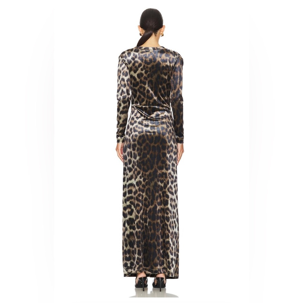 Leslie Amon  Amanda Maxi Dress in Leopard size s new with tags - Picture 2 of 11